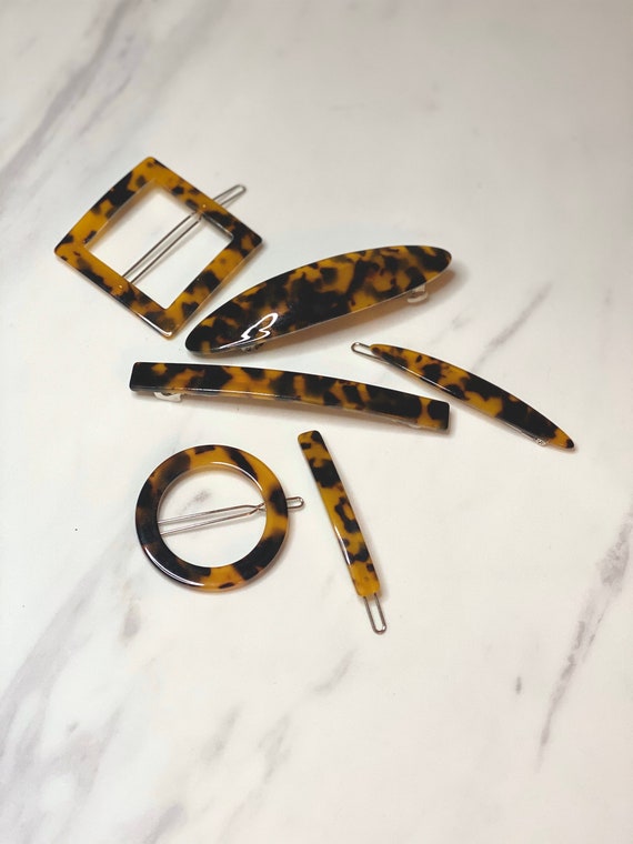Tortoise Hair Pins Etsy