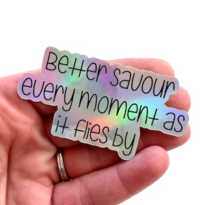 VINYL Holographic  sticker, Dermot Kennedy Lyrics Innocence and Sadness  sticker decal