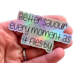 VINYL Holographic  sticker, Dermot Kennedy Lyrics Innocence and Sadness  sticker decal
