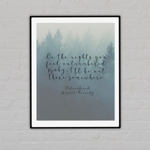 Dermot Kennedy Lyrics Outnumbered 8x10 digital download wall art. Two downloads. Easy to DOWNLOAD and PRINT