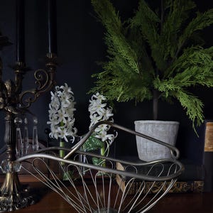 Vintage Metal Wine Bottle Serving Holder Holiday Table