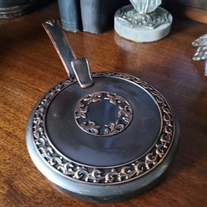 L.E. Mason of Boston, Mass. Silent Butler Crumb-Ash Holder Brass Metal Copper