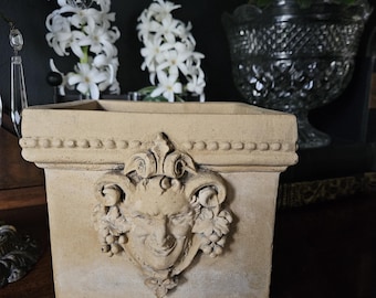 Vintage Ceramic Bacchus Greenman Planter