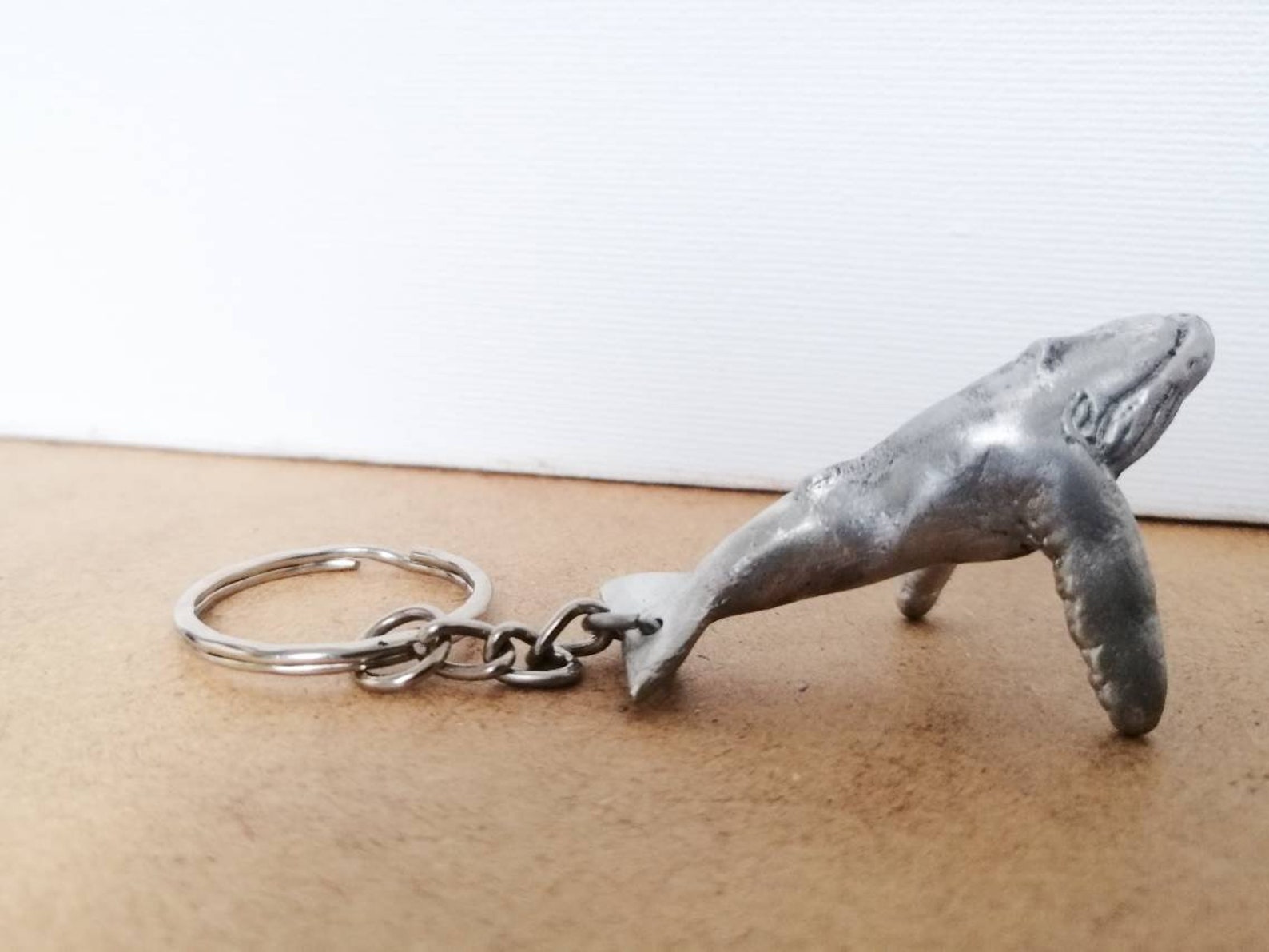 Humpback Whale Pewter Keychain. Handmade Keyring. Marine Etsy
