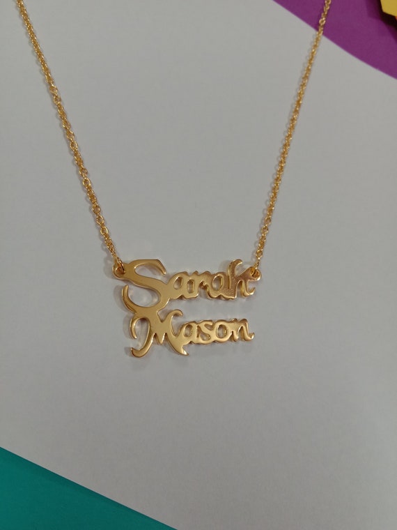 Mason name best sale necklace