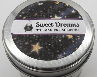 Sweet Dreams Essential Oil Candle, Aromatherapy Candles, Vegan Candle, Soy Wax Candle, Sleep Aids, Stress Relief, Decorative Candles