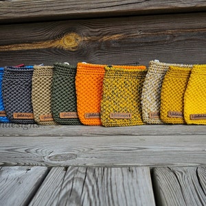 Porte-monnaie en crochet pour cartes et accessoires
