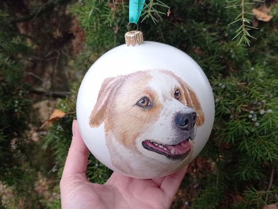 Custom painted hotsell dog ornaments