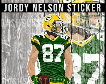Green Bay Packers Jordy Nelson Portrait Sports Print Art 11x17