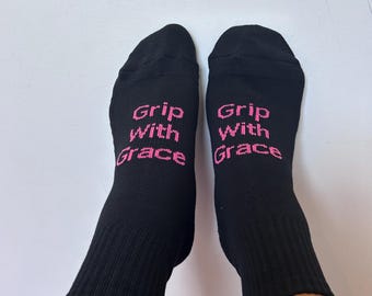 Grip with Grace -Non slip Pilates Grip socks