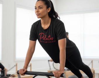Pilates Shirt - Where Strength Meets Grace, Workout Tee (Loved by Instructors) Elegant Luxury Feels - Breathable Tees you need