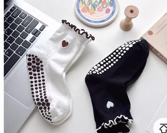 Grip and non slip Socks -Pilates Yoga and Barre Lovers who perform with intention. soft and comfortable