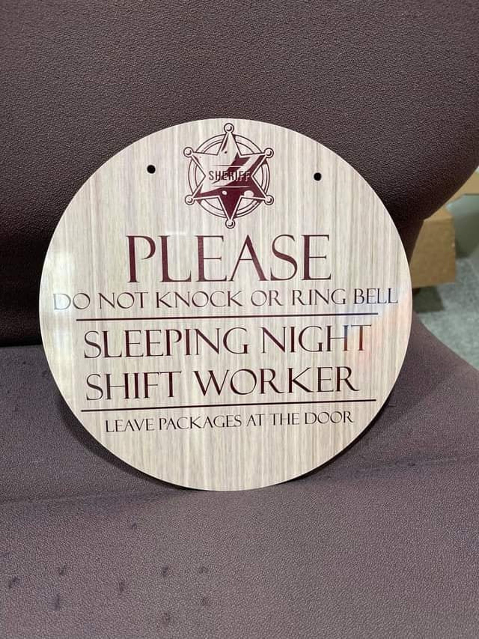 Night Shift Worker Sleeping Sign Etsy