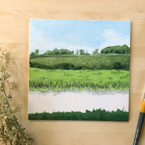 Original Acrylic Landscape painting with glossy finish
