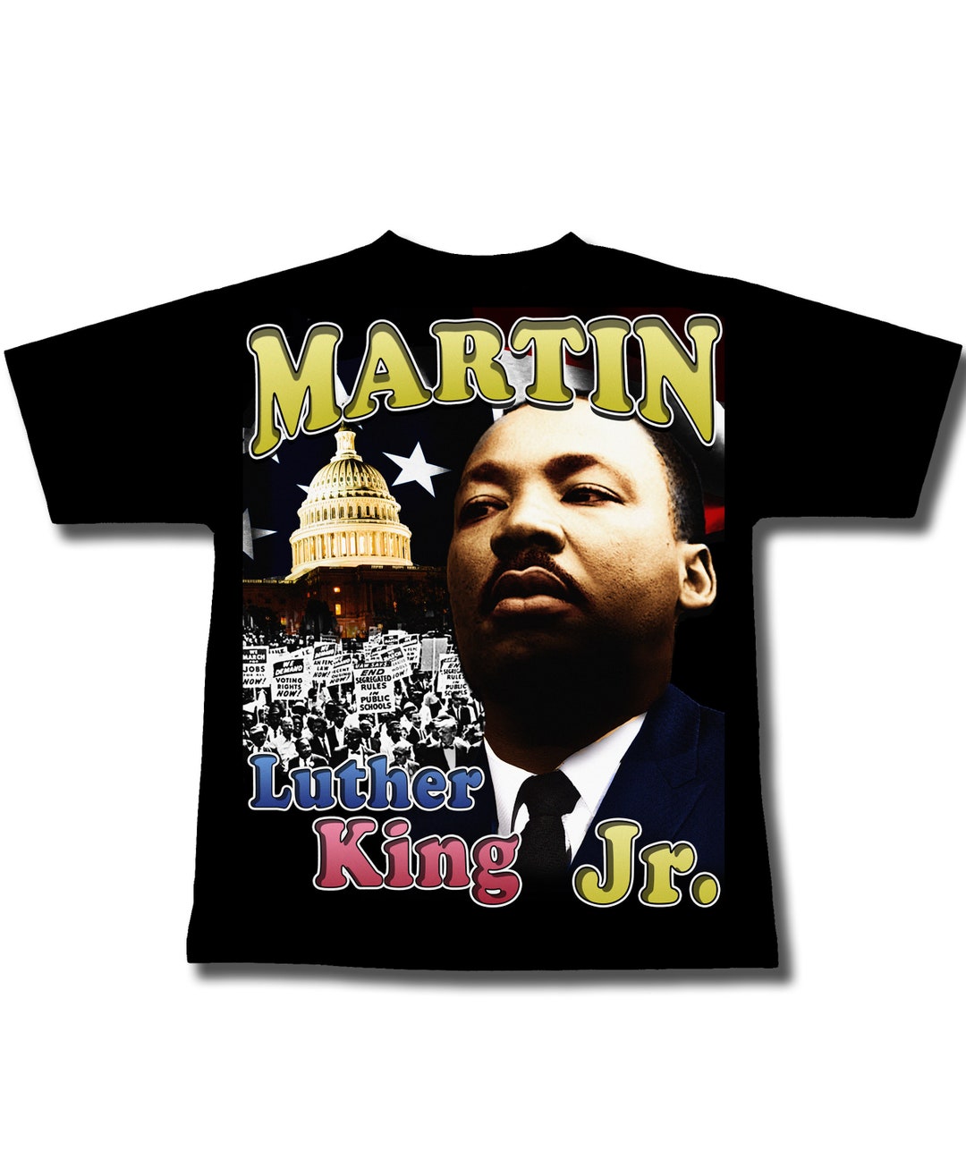 Martin Luther King Tshirt Martinluther Vintage Bootleg Inspired Tee