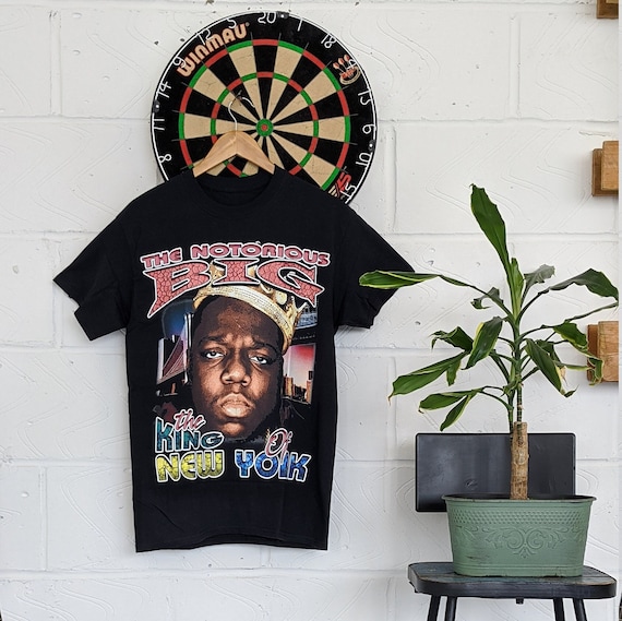 Official Biggie Smalls Crown T-Shirt Long Kiss Goodnight Just Playing Merch