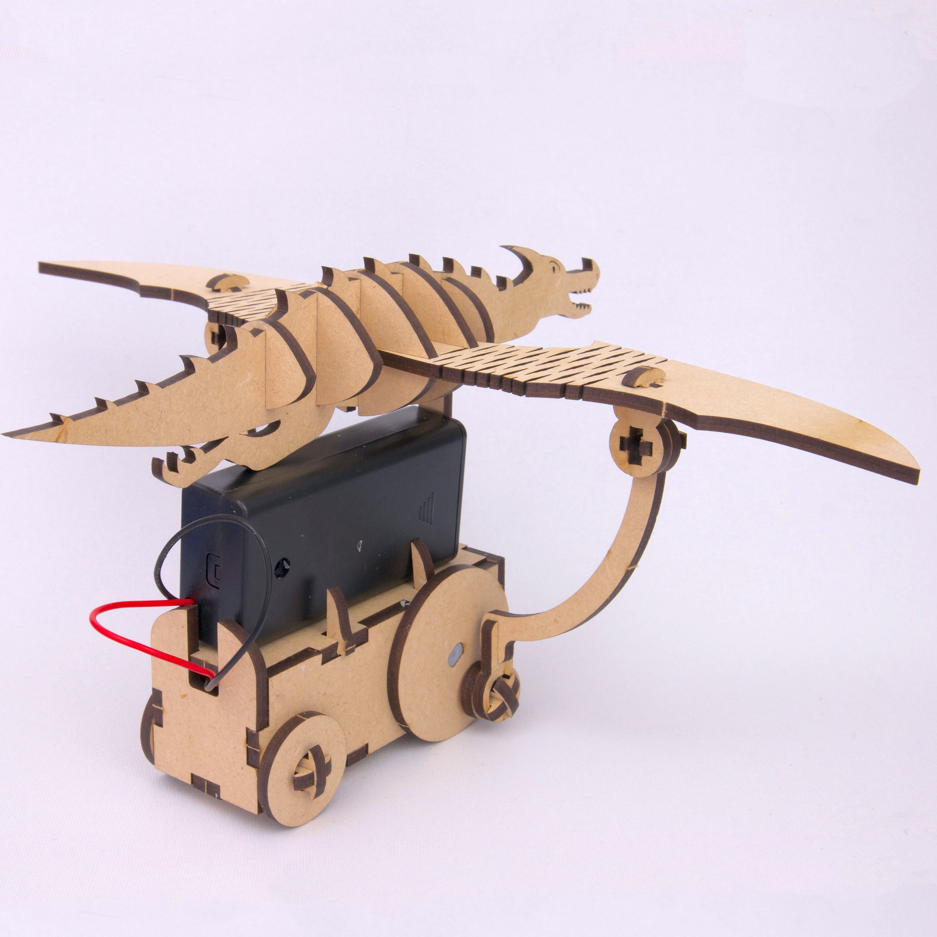 Dragon Bot DIY Wooden Robot Toy Kit Made From Laser Cut Wood and