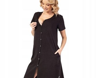 Hospital Birth Gown Elegant Maternity Pyjama Nightdress Breastfeeding Pregnancy Nursing Maternity Baby Shower Gift