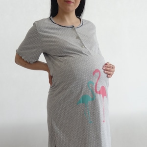977/978 Birth Gown Maternity Women’s Pyjamas Nightdress Pregnancy Nursing Hospitalwear