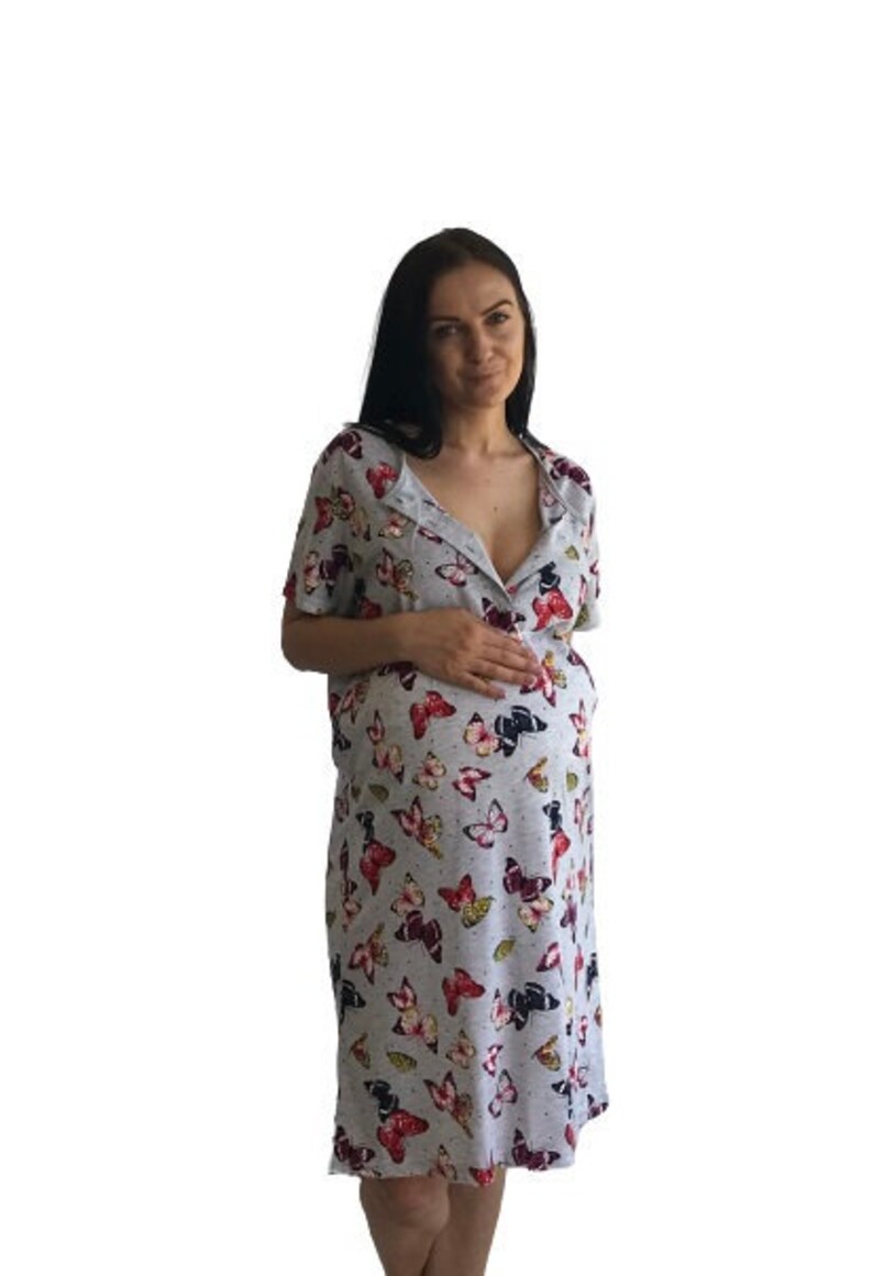 927 Women\u2019s Pyjamas Nightdress Pregnancy Nursing Maternity Nightwear Breastfeeding