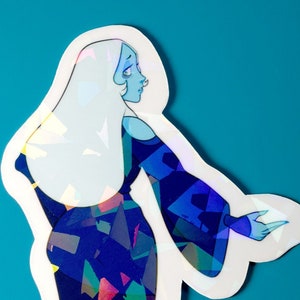 Blue Diamond Holo Sticker 3.25" (Steven Universe)