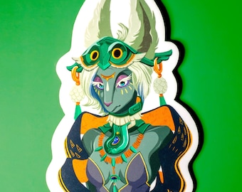 Mineru Sticker 10,5x6,5 cm, Legend of Zelda Tears of the Kingdom Fan Art, TOTK Geschenk