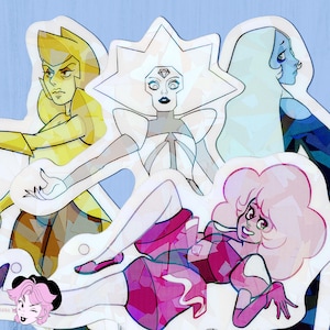 Great Diamond Authority Holo Shattered Gem Sticker pack 3&quot; (Steven Universe)