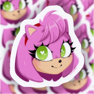 Sticker Amy the Hedgehog 2" (Sonic the Hedgehog)