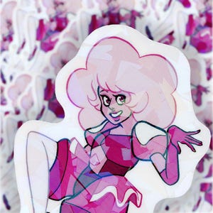 Pink Diamond Holo Shattered Gem Sticker 3 "(Steven Universe)