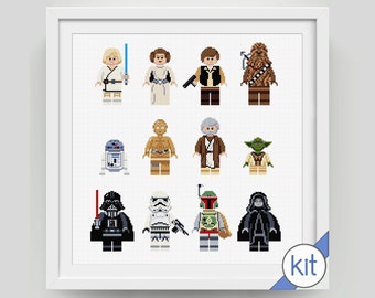 Cross Stitch Kit: Collection of Star Characters