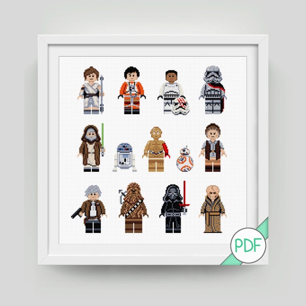 Star Character Sequel Cross Stitch Pattern, PDF INSTANT DOWNLOAD, new