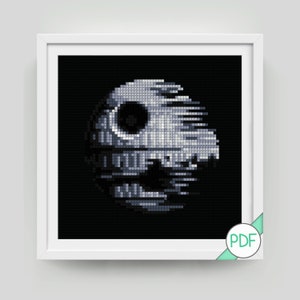 Death Ship Cross Stitch Pattern, PDF INSTANT DOWNLOAD, Star