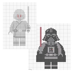 Cross Stitch Pattern: Collection of Star Characters, PDF INSTANT DOWNLOAD image 6