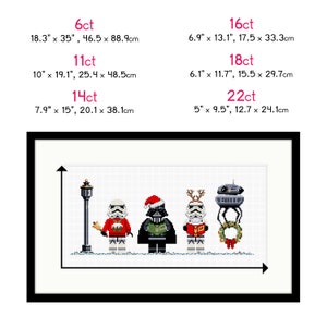 Cross Stitch Pattern: Star Character Christmas Carol Singers, PDF INSTANT DOWNLOAD, image 5