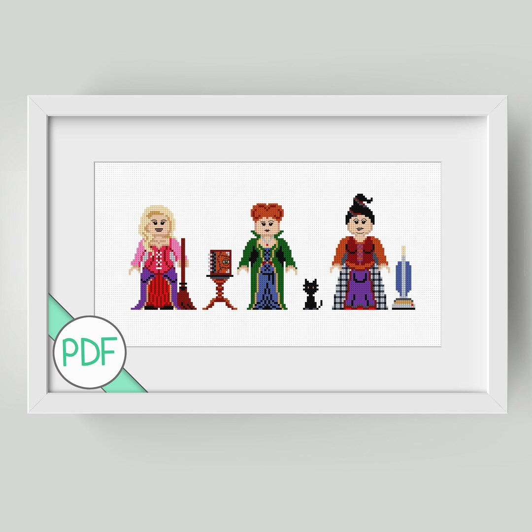 Cross Stitch Pattern: Sanderson Sisters PDF INSTANT DOWNLOAD - Etsy