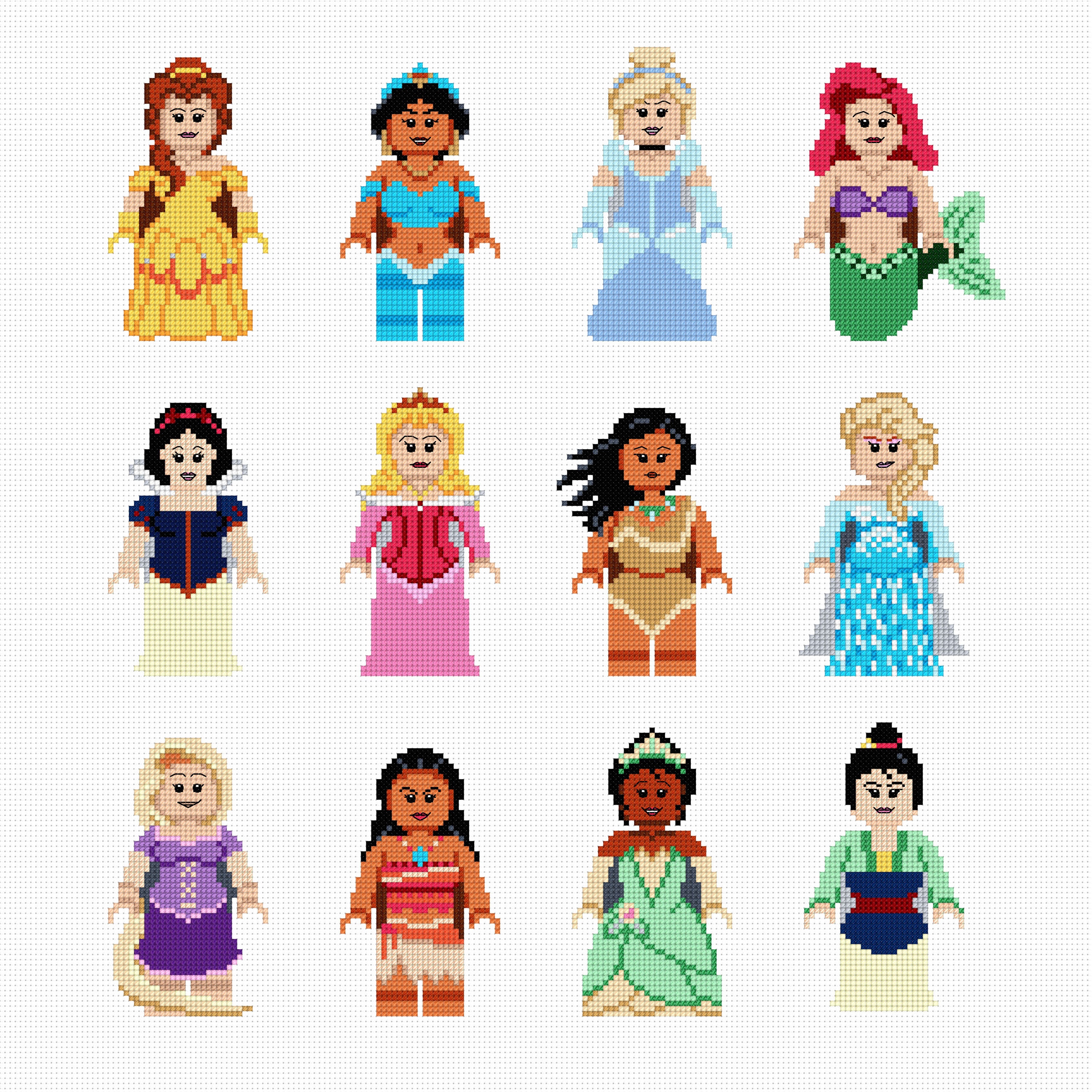 Cross Stitch Kit: Collection of Classic Princesses