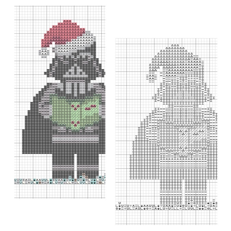 Cross Stitch Pattern: Star Character Christmas Carol Singers, PDF INSTANT DOWNLOAD, image 6