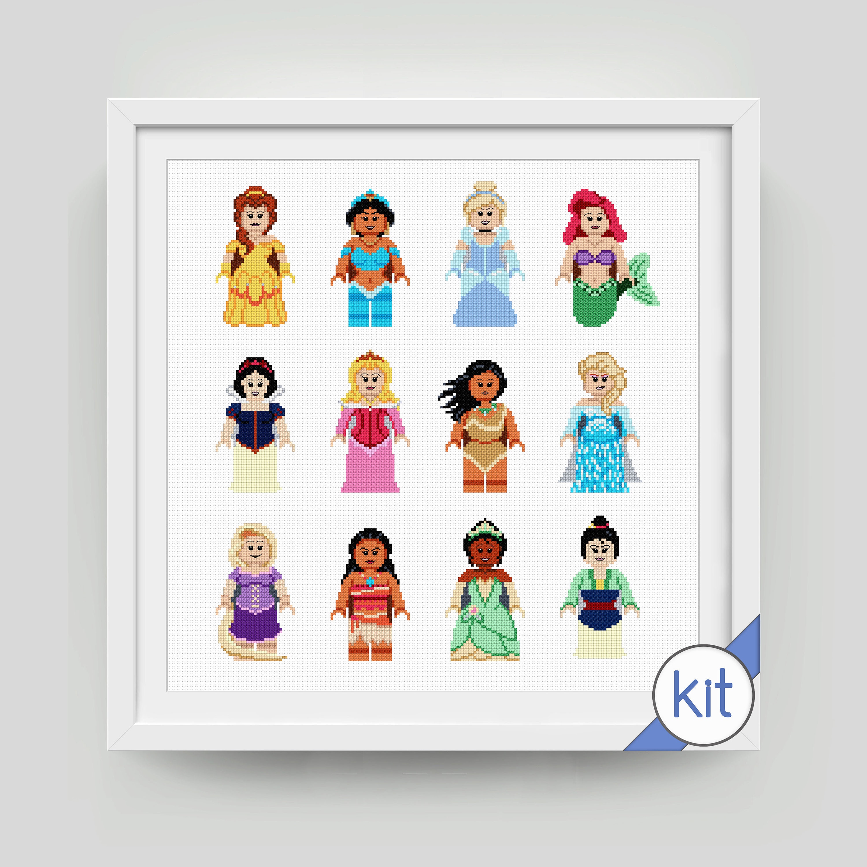 その他 Disney Princesses in Cross Stitch-22 Projects Disney Princesses in Cross Stitch-22 Projects