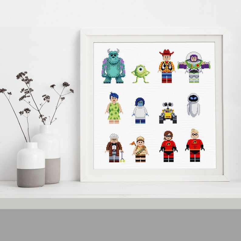 Animated Characters Cross Stitch Pattern, PDF INSTANT DOWNLOAD image 4