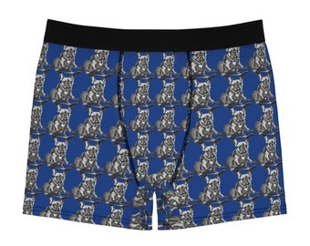 French Bulldogs on Skateboard, Men's Boxer Briefs (AOP)