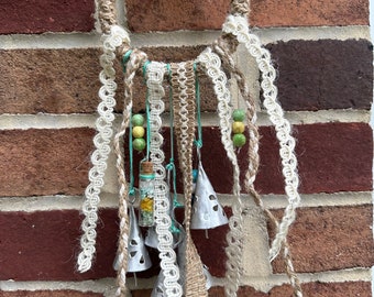 Witch Bells, Witch Bell Decor, Protection Bells, Protection Door Bells, Boho Door Decor, Witchy Decor, Door Bell Wreath, Door Chimes