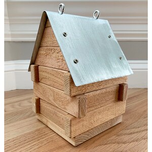 Zeder und verzinkt Stahl Vogelhaus | Etsy