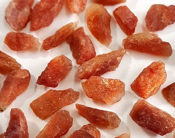 5 pic Natural Red Sunstone Rough Gemstone AAA++ Quality Gemstones Raw Rough Size - 8x12 to 9x21 MM [LQB 98]