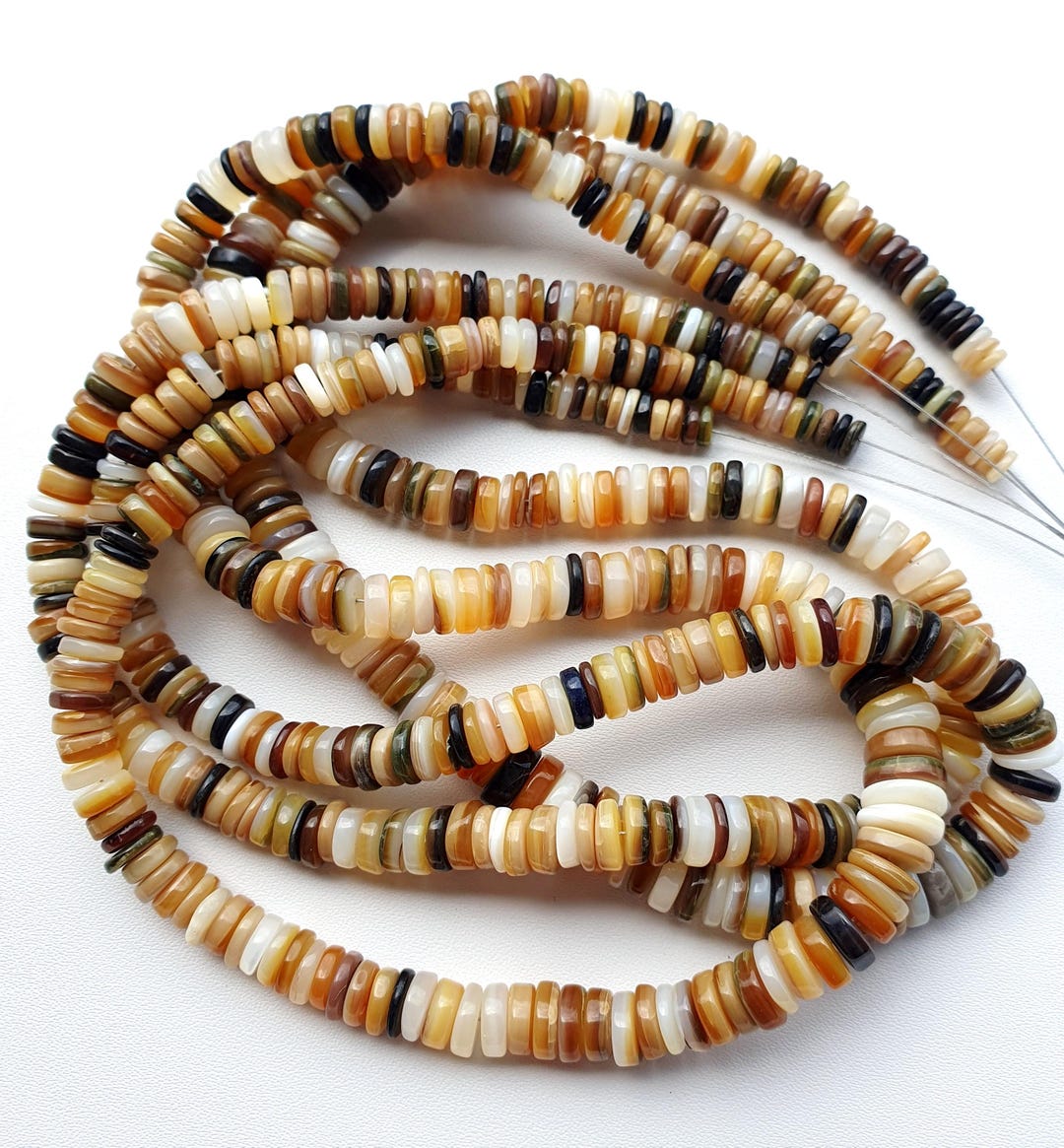 AAA Shell Beads Shell Tyre Shape Beads Shell Heishi Beads Shell Beaded ...