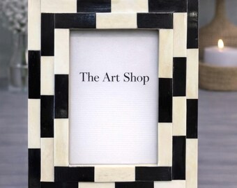 Handcrafted Bone Inlay Photo Frame