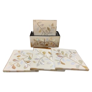Perlmutt (MOP) Inlay Untersetzer ( 4er Set )