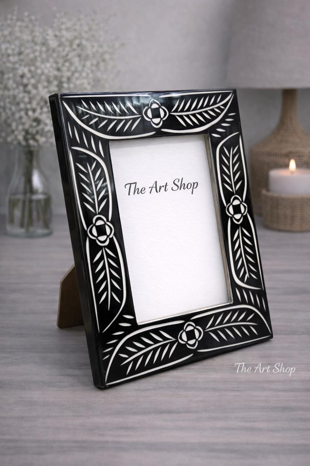 Handcrafted Bone Inlay Photo Frame - Etsy