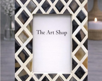 Horn Inlay Photo Frame