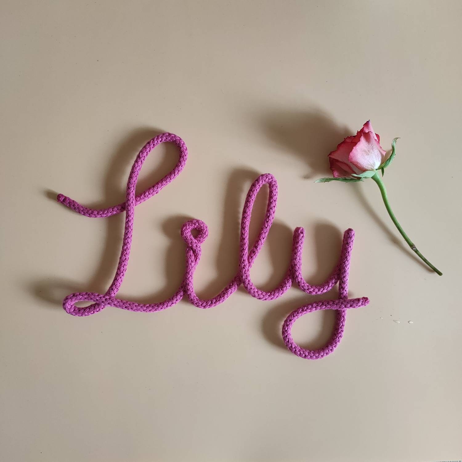 Firstname Knitting Gift Birth Personalized Room Decoration Etsy