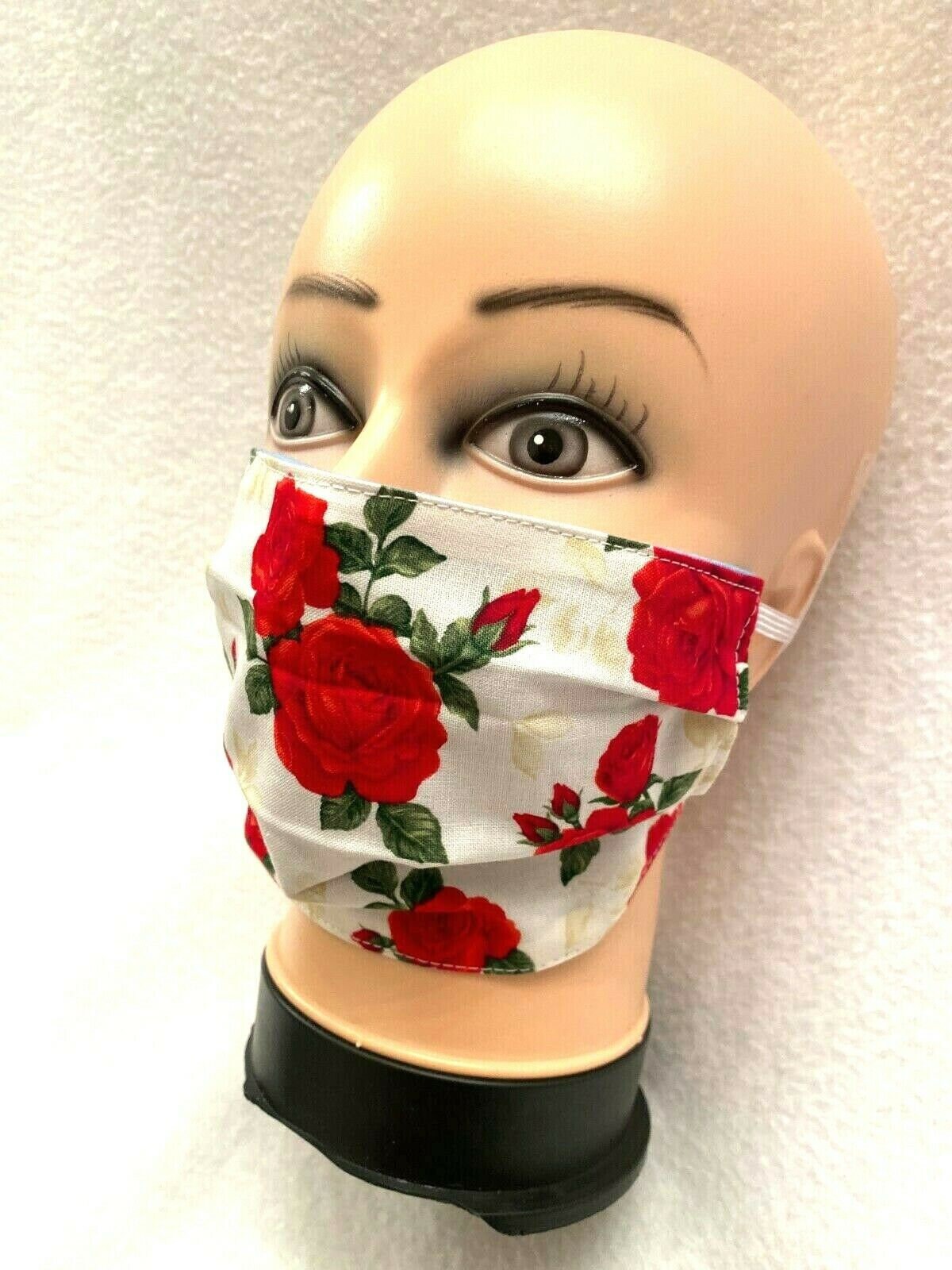 Red Rose Organic face mask. Red Rose face mask Rose flowers Etsy